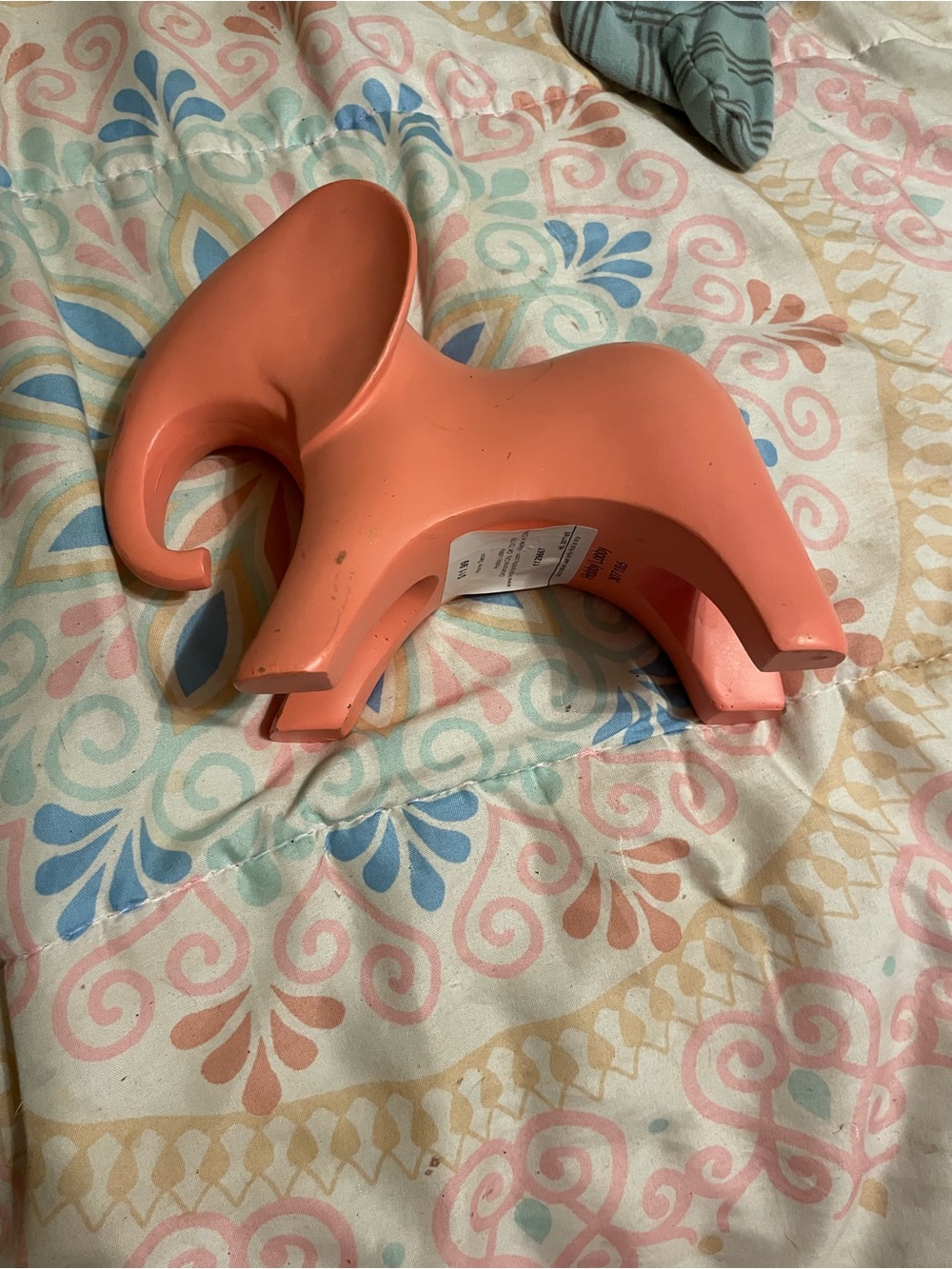 Hobby Lobby Coral Elephant Accent Figurine